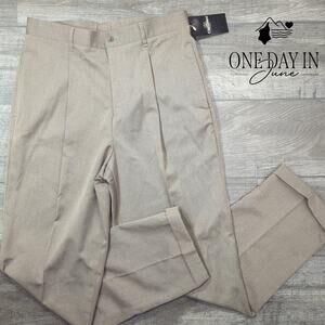 Oleg Cassini Pleated Dress Pants Size 36X32